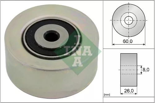 Ombuigings-/geleidingspoelie, V-geribbelde riem Schaeffler INA 531 0550 10)