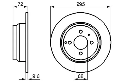 Remschijf BOSCH 0 986 478 640)