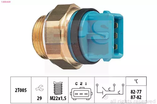 Temperatuurschakelaar, radiatorventilator EPS 1.850.630)