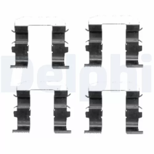 Accessoirekit, schijfremblokken DELPHI LX0418)