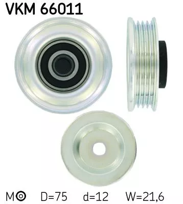 Riemspanner, V-geribbelde riem SKF VKM 66011)