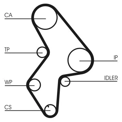Water Pump & Timing Belt Kit CONTINENTAL CTAM CT1061WP3)