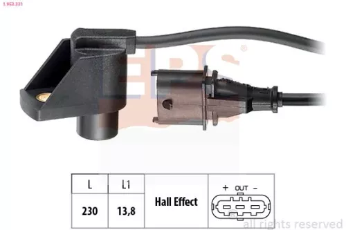 Sensor, nokkenaspositie EPS 1.953.331)