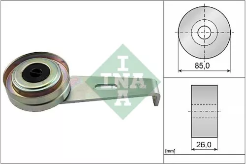 Spanrol, V-geribbelde riem Schaeffler INA 531 0097 10)