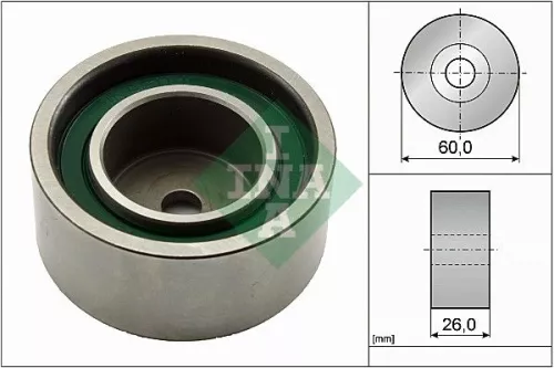 Ombuigings-/geleidingspoelie, V-geribbelde riem Schaeffler INA 532 0367 20)
