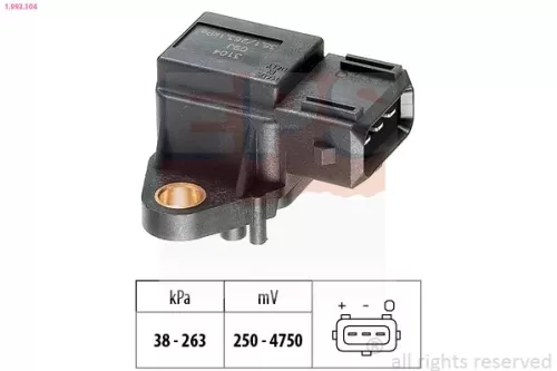 Luchtdruksensor, hoogteaanpassing EPS 1.993.104)