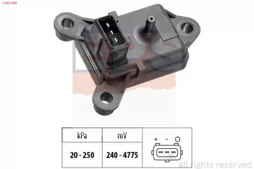 Luchtdruksensor, hoogteaanpassing EPS 1.993.008)
