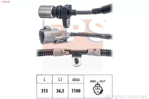 Sensor, krukaspuls EPS 1.953.502)