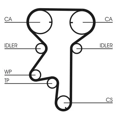Water Pump & Timing Belt Kit CONTINENTAL CTAM CT975WP2)