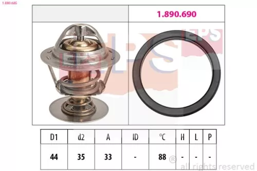 Thermostaat, koelvloeistof EPS 1.880.685)