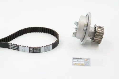Waterpomp- en distributieriemset CONTINENTAL CTAM CT873WP1)