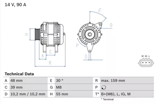 Dynamo BOSCH 0 986 049 211)