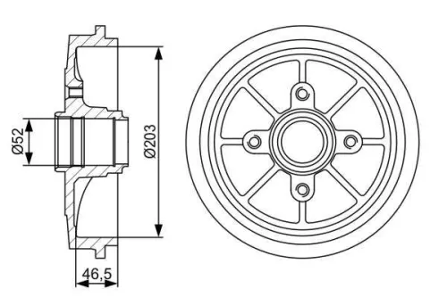 Remtrommel BOSCH 0 986 477 126)