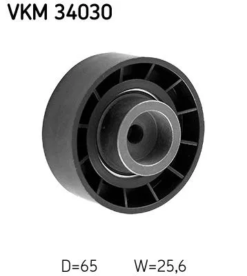 Ombuigings-/geleidingspoelie, V-geribbelde riem SKF VKM 34030)