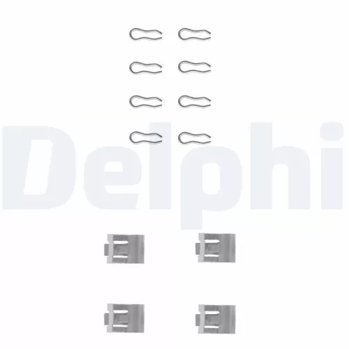 Accessoirekit, schijfremblokken DELPHI LX0075)