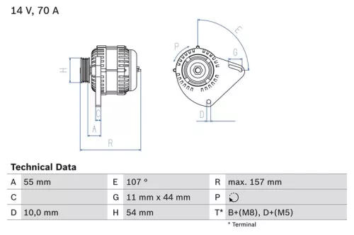 Dynamo BOSCH 0 986 080 490)