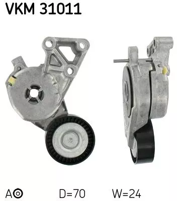 Riemspanner, V-geribbelde riem SKF VKM 31011)