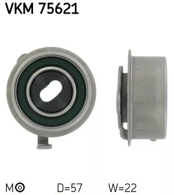 Tensioner Pulley, timing belt SKF VKM 75621)