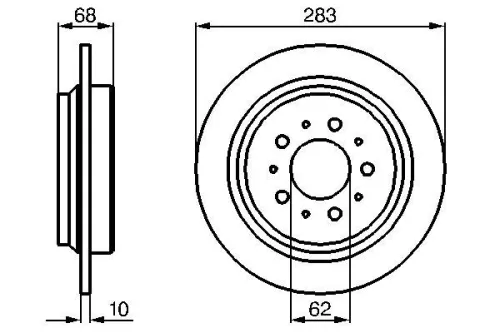 BOSCH Brake Disc 0 986 478 445 BOSCH 0 986 478 445)