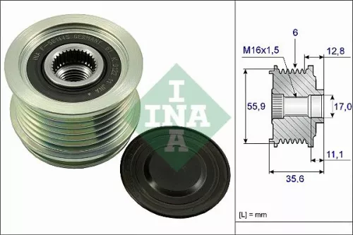 Alternator Freewheel Clutch Schaeffler INA 535 0041 10)