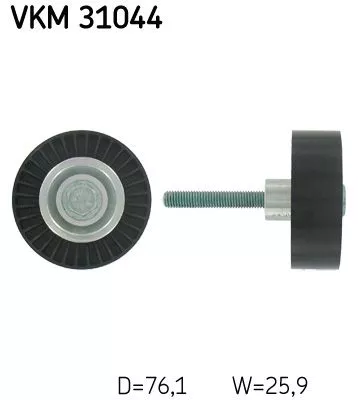 Ombuigings-/geleidingspoelie, V-geribbelde riem SKF VKM 31044)