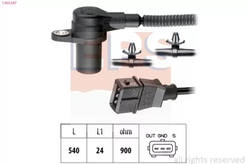Sensor, krukaspuls EPS 1.953.587)