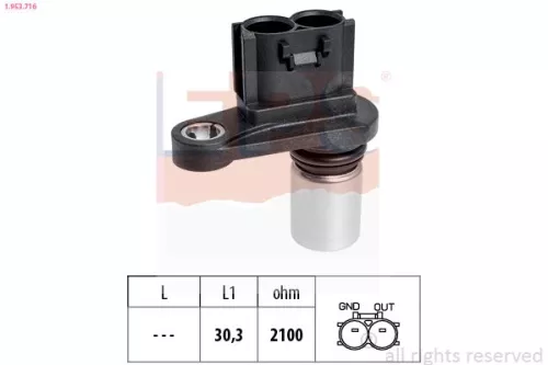 Sensor, krukaspuls EPS 1.953.716)