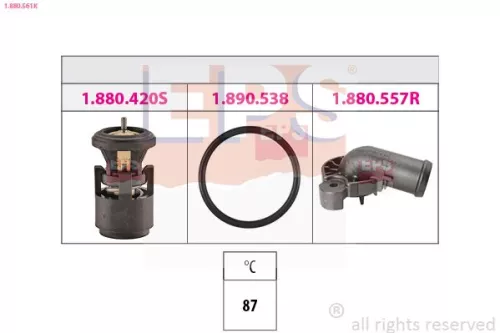 Thermostaat, koelvloeistof EPS 1.880.561K)