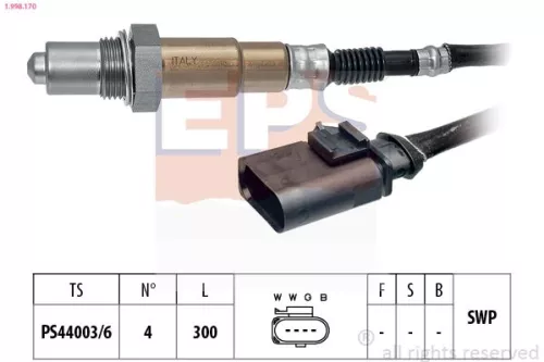 Oxygen Sensor EPS 1.998.170)