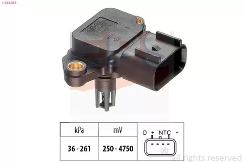 Luchtdruksensor, hoogteaanpassing EPS 1.993.076)