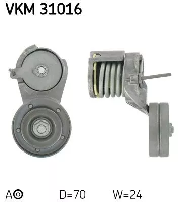 Riemspanner, V-geribbelde riem SKF VKM 31016)