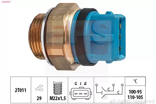 Temperatuurschakelaar, radiatorventilator EPS 1.850.672)