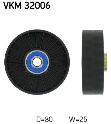 Ombuigings-/geleidingspoelie, V-geribbelde riem SKF VKM 32006)