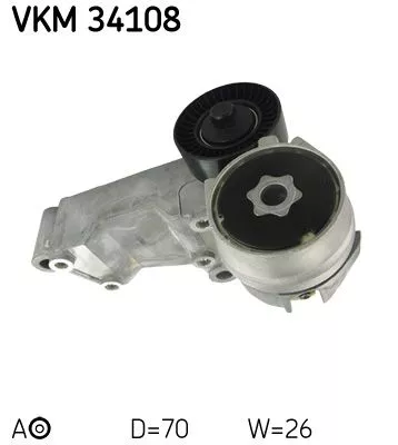 Riemspanner, V-geribbelde riem SKF VKM 34108)
