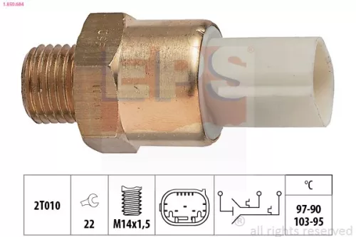 Temperatuurschakelaar, radiatorventilator EPS 1.850.684)