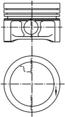 Zuiger KOLBENSCHMIDT 99455620)