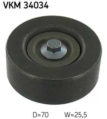 Ombuigings-/geleidingspoelie, V-geribbelde riem SKF VKM 34034)