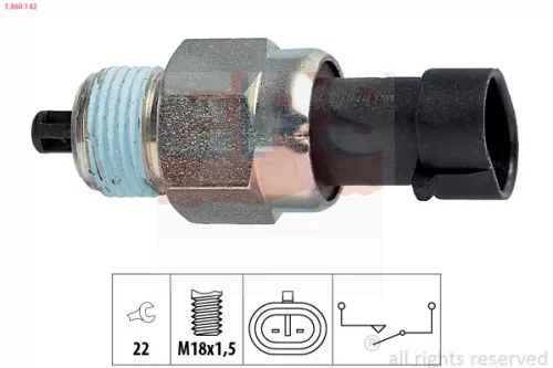Schakelaar, achteruitrijlicht EPS 1.860.142)