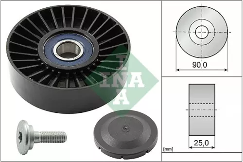 Ombuigings-/geleidingspoelie, V-geribbelde riem Schaeffler INA 532 0138 10)