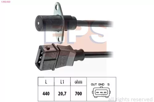 Sensor, krukaspuls EPS 1.953.022)