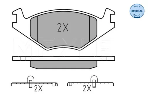 Brake Pad Set, disc brake MEYLE 025 208 8715)