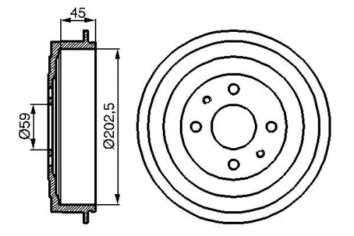 Remtrommel BOSCH 0 986 477 109)