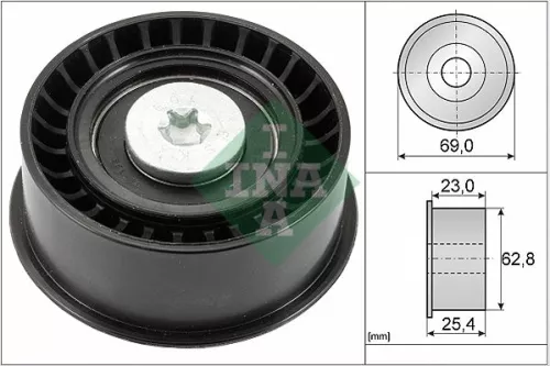 Ombuigingspoelie/geleidingspoelie, distributieriem Schaeffler INA 532 0033 10)