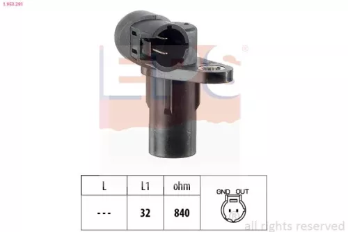 Sensor, krukaspuls EPS 1.953.291)