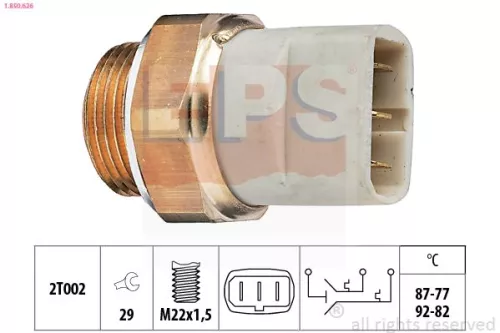Temperatuurschakelaar, radiatorventilator EPS 1.850.626)