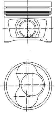 Zuiger KOLBENSCHMIDT 40409600)