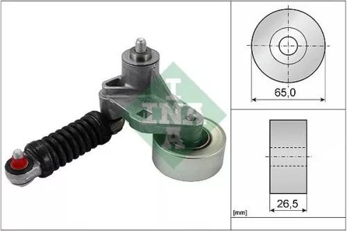 Riemspanner, V-geribbelde riem Schaeffler INA 534 0037 10)