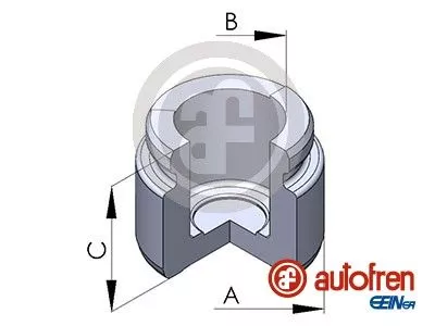 Piston, brake caliper AUTOFREN SEINSA D025229)