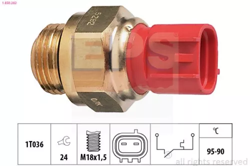 Temperatuurschakelaar, radiatorventilator EPS 1.850.282)