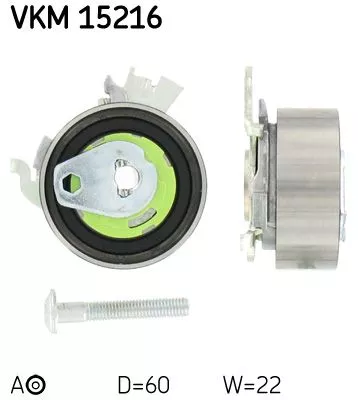 Tensioner Pulley, timing belt SKF VKM 15216)